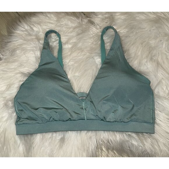 Jockey Smooth and Radiant Bralette Bra Lined Wire Free Womens M Medium Green - Picture 2 of 5